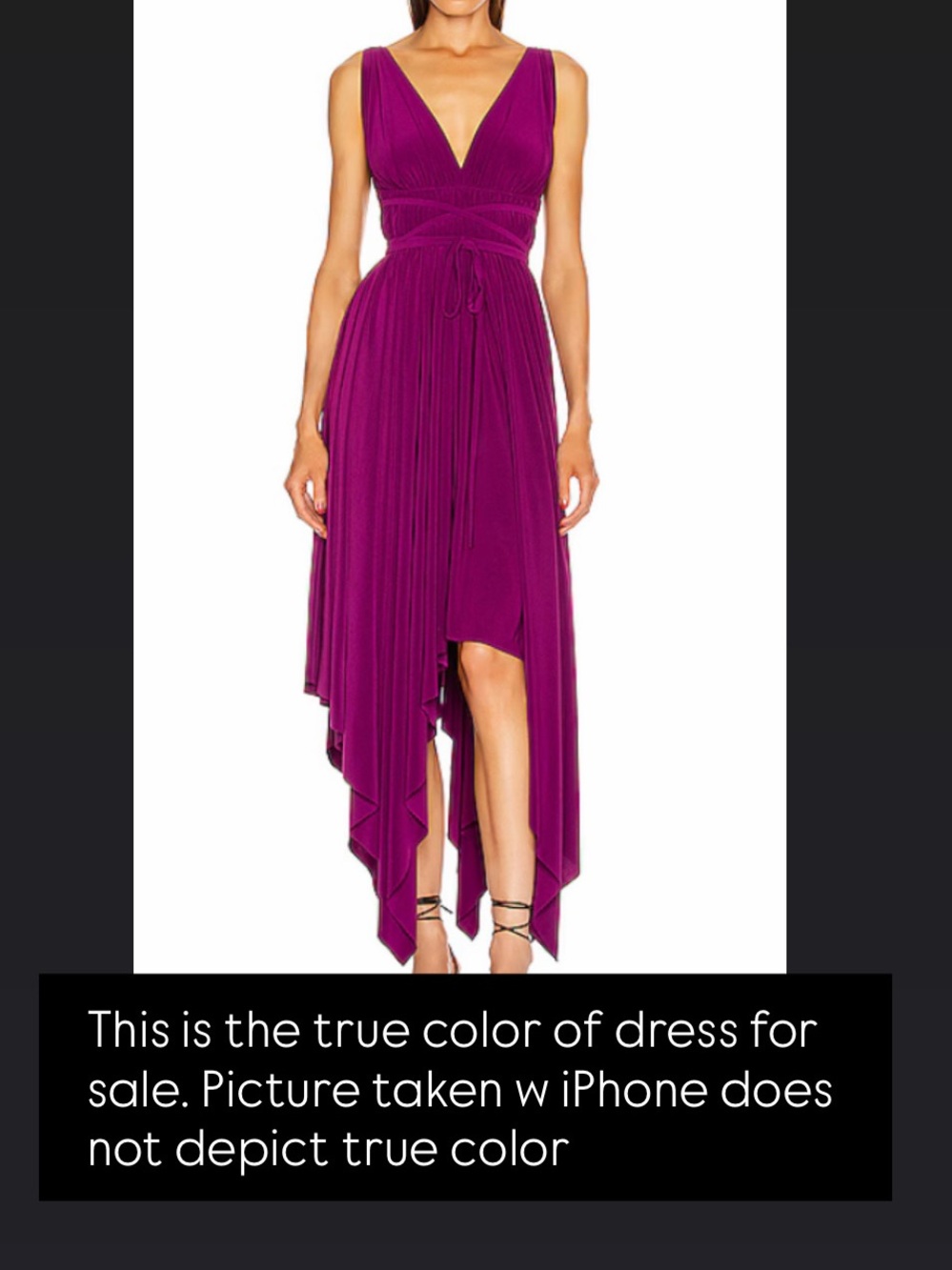 Norma Kamali Goddess dress EUC